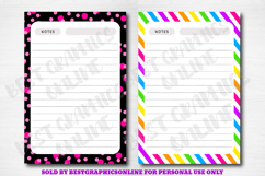 Rainbow Colors Note Paper Bundle, Rainbow Writing Papers Set Product Image 5