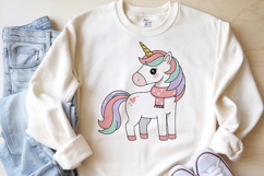 Christmas Angel Tree Unicorn Snow Globe PNG Sublimation Product Image 5