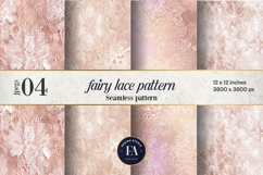 Fairy Lace Digital Paper, Floral Lace Pattern Product Image 1