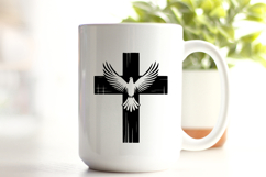 Christian Cross with Dove SVG Holy Spirit Design Product Image 2