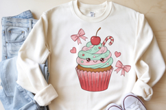 Christmas Pudding Cupcake Donut Cocoa PNG Sublimation Product Image 5