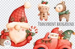 Christmas Gnome Clipart, Christmas Clipart Product Image 2