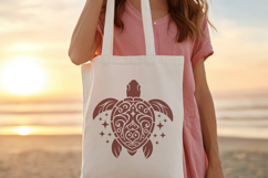 Ornamental Sea Turtle SVG | Tribal Turtle Mandala Cut File Product Image 3