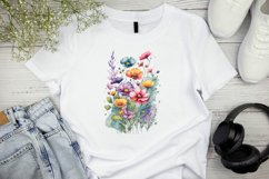 Watercolor Meadow Floral Clipart Product Image 4