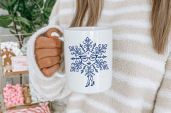 Funny Women Snowflake SVG Files, Christmas Fashion Clipart Product Image 3