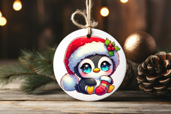 Christmas Penguins Sublimation PNG | Cute Kawaii Designs Product Image 2