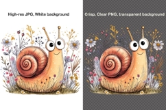 12 Spring Bugs Clipart Bundle, Watercolor Insects PNG Product Image 5