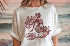 Mermaid Silhouette SVG Cut Files| 4 Magical Mermaid Designs Product Image 2