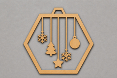 Christmas Hanging Wooden Ornament Product Image 1