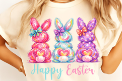 Bunny Coquette Bow PNG, Brushstroke bunny easter PNG, Bunny Product Image 3