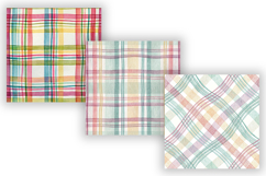 Wavy Hand Drawn Plaid Digital Paper, Seamless Watercolor Product Image 4