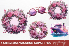 Christmas Vacation Clipart Sublimation PNG Product Image 1