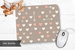 Arrows and Hearts Mouse Pad PNG Design Product Image 1