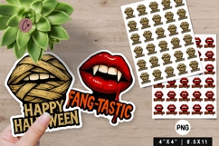 Funny Halloween Stickers PNG Product Image 1