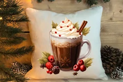 Christmas Drink Clipart Sublimation, Christmas PNG Product Image 4