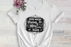 Warm winter wishes & hot cocoa kisses SVG Product Image 2