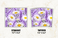 Daisy &amp; Lavender Flower Tumbler Wrap | 20 oz tumbler wrap Product Image 2