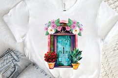 Flower Doors Watercolor PNG Clipart Product Image 3