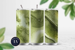 Spilled Matcha Texture, Green Abstract Liquid Digital Paper Product Image 2