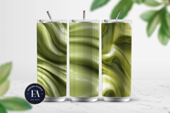 Matcha Liquid Marble, Green Abstract Swirl Digital Paper Product Image 2