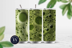 Matcha Foam Texture, Green Bubble Pattern Product Image 2