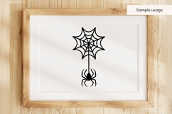 Hanging Spider On Spider Web SVG Product Image 4
