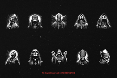 10 Bundle Dark Art Demon Priest Heretic Skull Satan Death Product Image 6