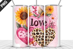 Lovely Hearts Tumbler Design | Valentine&#039;s Day Tumbler Wrap Product Image 5