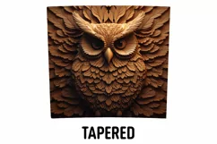 3D Owl Tumbler Sublimation Wrap | 3D Tumbler wrap Product Image 3