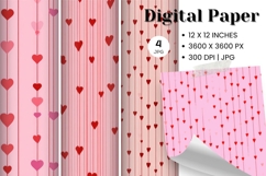 Heart Valentines Background Love Wallpaper Bokeh Backdrop_12 Product Image 1