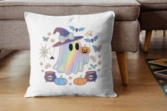 Pastel Haunts Iridescent Halloween Ghost PNG Pack Product Image 4