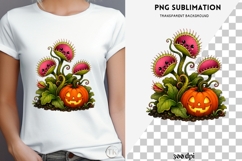Cute halloween venus flytrap png design for T-shirts Product Image 4