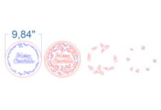 Christmas Wreath SVG laser cut files for Glowforge Product Image 4