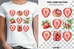 Strawberries png design for T-shirts Product Image 4
