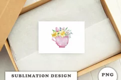 Watercolor Spring flowers sublimation png Product Image 4