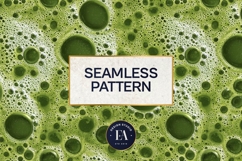 Matcha Foam Texture, Green Bubble Pattern Product Image 3