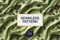 Matcha Ice Cream Pattern, Matcha Dessert Digital Paper Product Image 3
