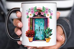 Flower Doors Watercolor PNG Clipart Product Image 2