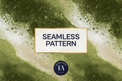 Spilled Matcha Texture, Green Abstract Liquid Digital Paper Product Image 3