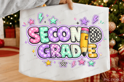 Retro Back to School Girls PNG Bundle Product Image 4