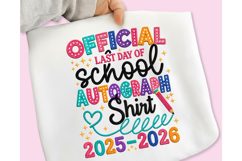 Last Day Autographs 2026 SVG PNG T-Shirt, Back to School PNG Product Image 2