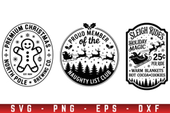 Farmhouse Christmas Sign Svg Bundle, Vintage Christmas Svg Product Image 4