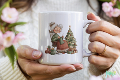Christmas Grandma Clipart Product Image 3