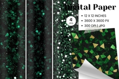 green glitter Background Wallpaper Sparkles Digital Paper_91 Product Image 1