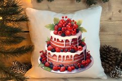 Christmas Cake Clipart, Christmas Cake Clipart Product Image 4