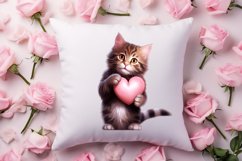 Valentine Cat Peeking Around Clipart Bundle Product Image 6