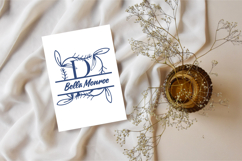 Ivy Whisper Split Monogram - Elegant Serif Split Monogram Product Image 3