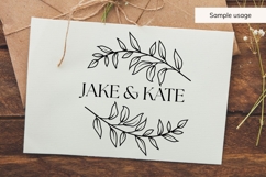 Hand Drawn Wedding Name SVG With Leaf Branch Details Product Image 4