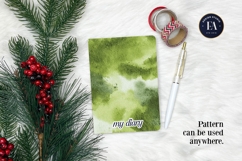 Watercolor Matcha Pattern, Green Wash Texture Product Image 4