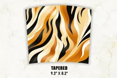 Tiger Print Tumbler Wrap | Tumbler Wrap Sublimation Product Image 4